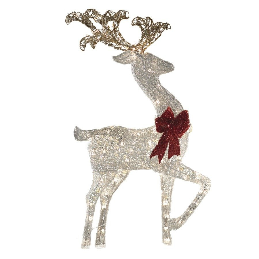 Outdoor Christmas Reindeer Decorations Lighted
 Holiday Living 48 in Lighted Mesh Reindeer Outdoor