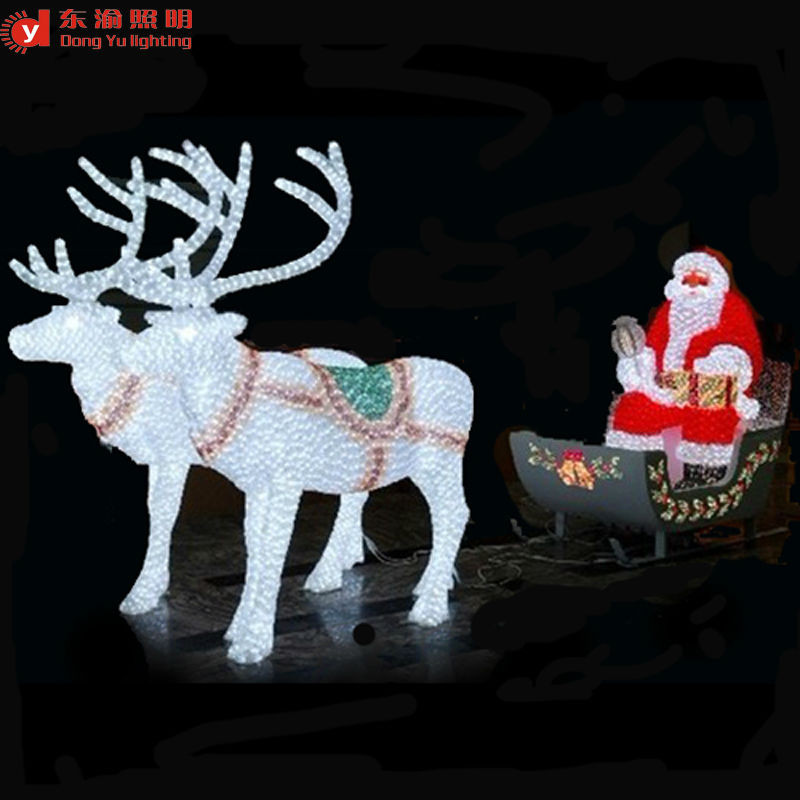 Outdoor Christmas Reindeer Decorations Lighted
 Outdoor Christmas Decoration Led Lighted Reindeer Carriage