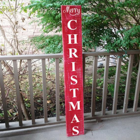 Outdoor Christmas Signs
 Vertical Outdoor Sign Front Door Decor Christmas Sign Custom