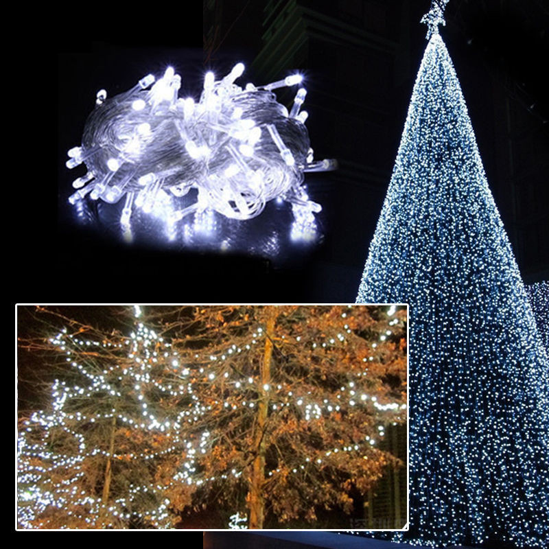 Outdoor Christmas String Lights
 10M 100 LED Christmas White Wedding Party Decor Outdoor