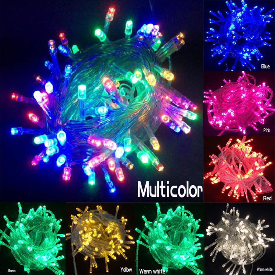 Outdoor Christmas String Lights
 2015 Free Shipping Holiday Outdoor RGB LED String Lights