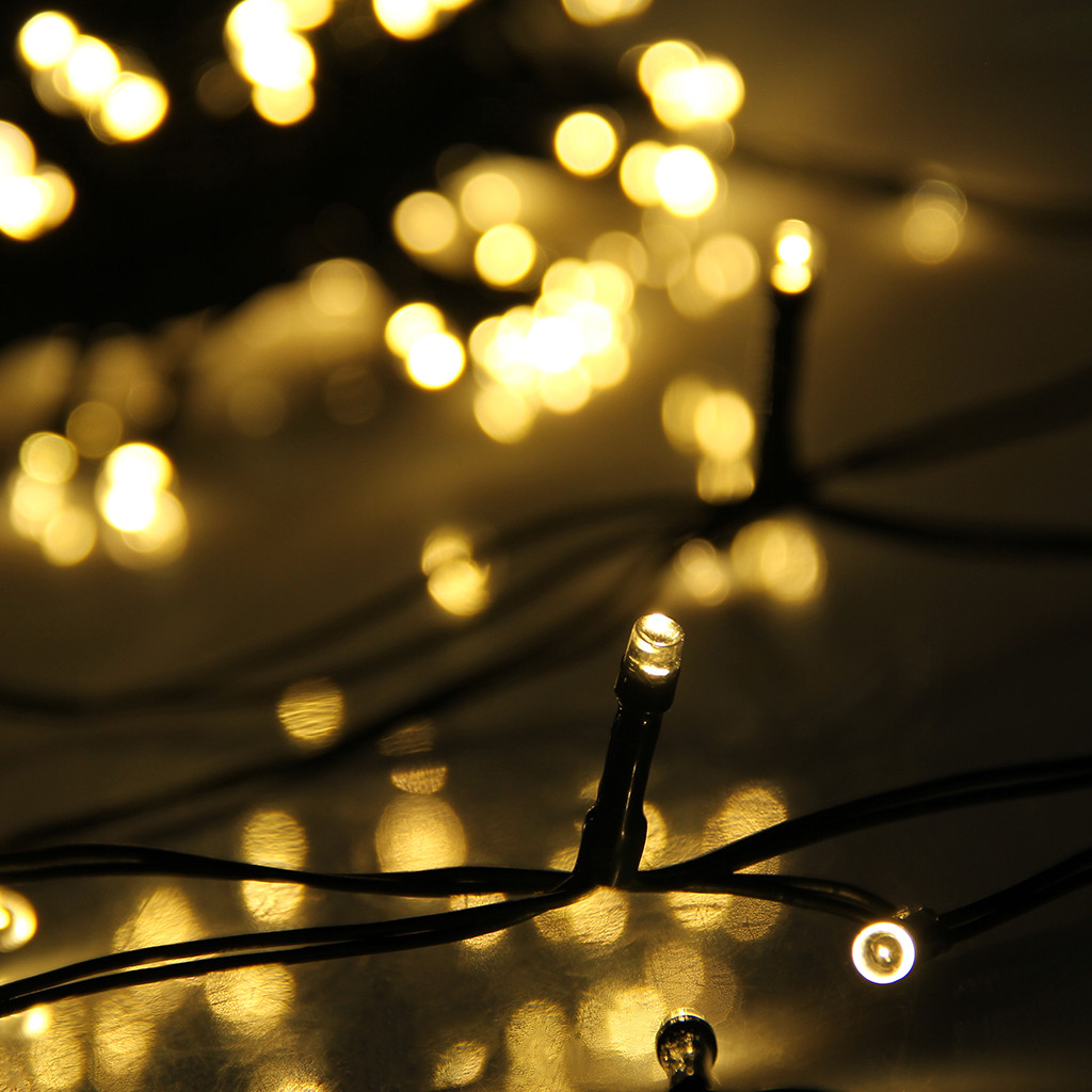Outdoor Christmas String Lights
 72ft 200 LED Solar Powered Fairy String Lights Christmas