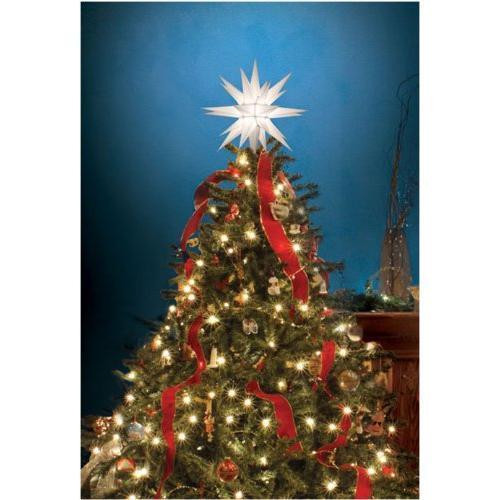 Outdoor Christmas Tree Topper
 12" Moravian Star Tree Topper New