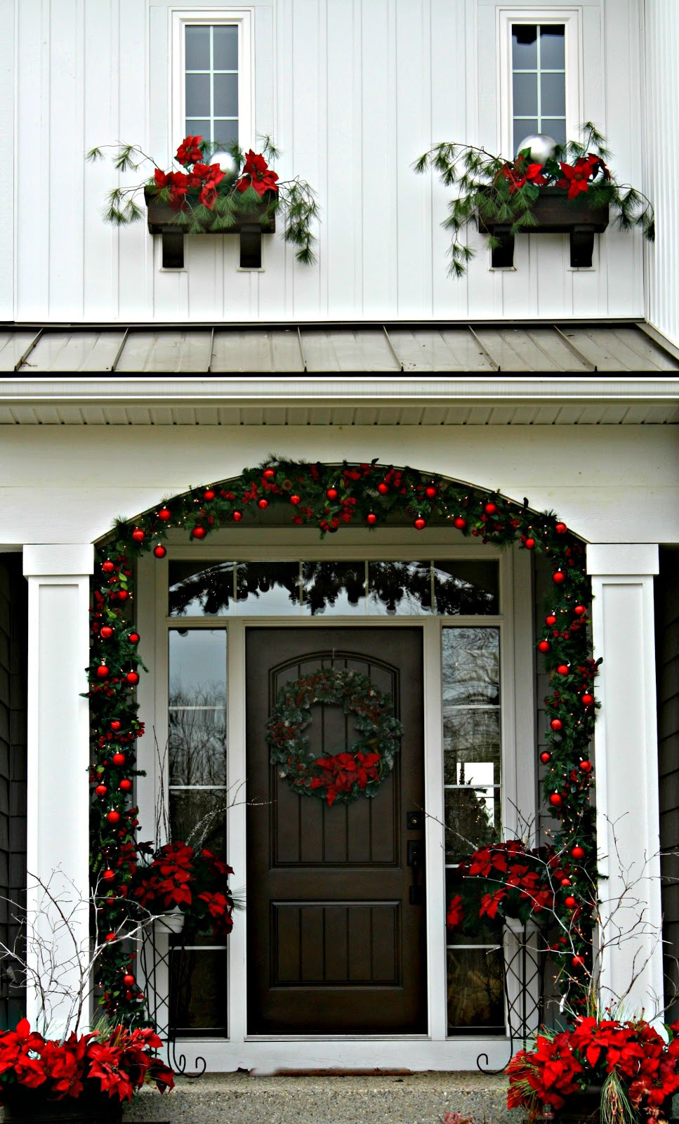 Outdoor Christmas Window Decorations
 Christmas Front Door The Lilypad Cottage