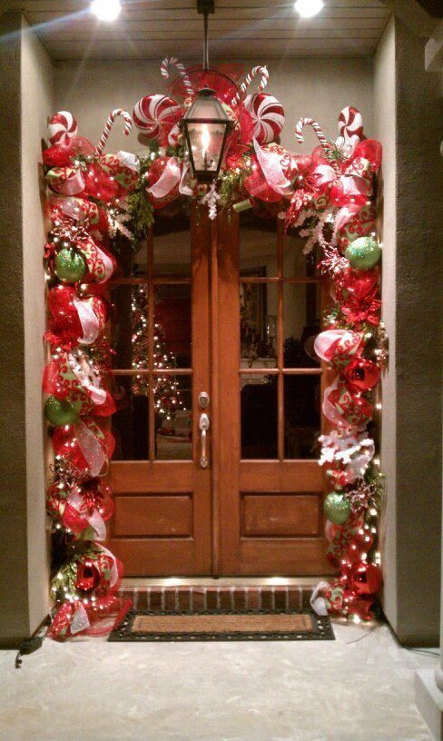 Outdoor Entryway Christmas Trees
 25 best ideas about Candy christmas decorations on