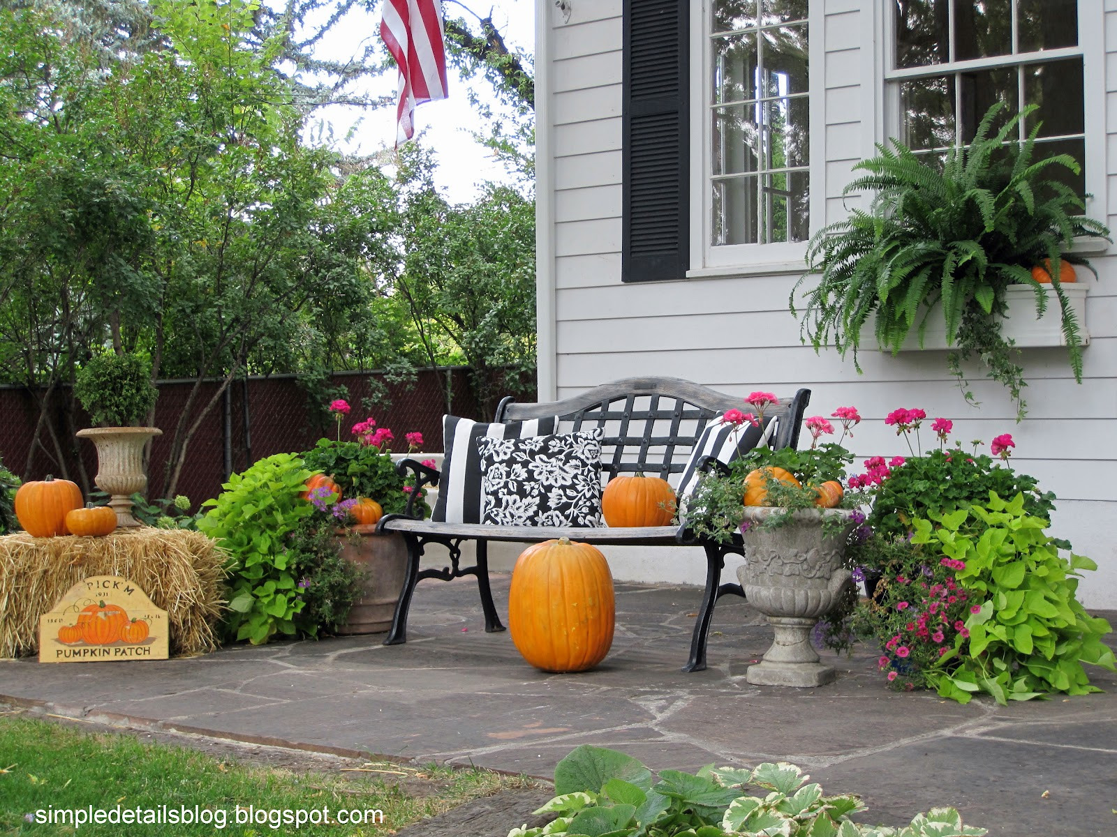 Outdoor Fall Decorations
 Simple Details outdoor fall decor