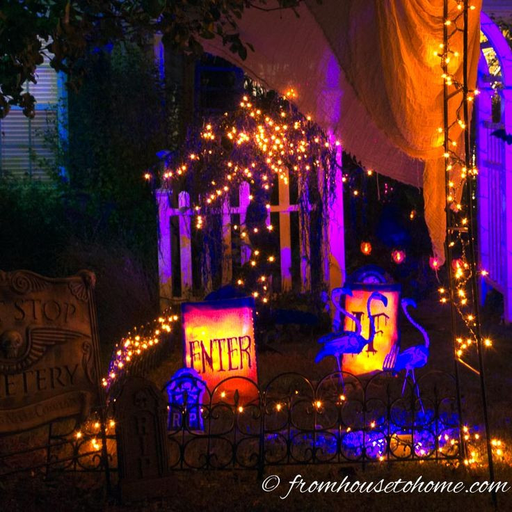 Outdoor Halloween Lights
 Best 25 Halloween lighting ideas on Pinterest
