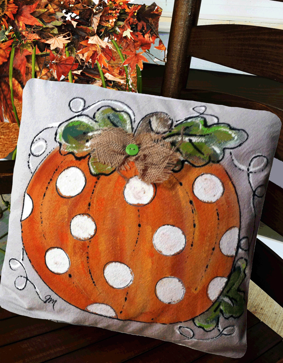 Outdoor Halloween Pillows
 Best Sellers Fall Pillows Outdoor Fall Decor Polka Dot