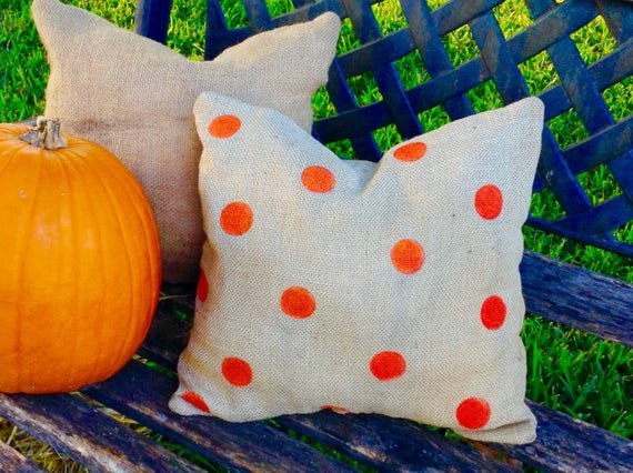 Outdoor Halloween Pillows
 Halloween Pillow Fall Pillow Outdoor Pillows Burlap