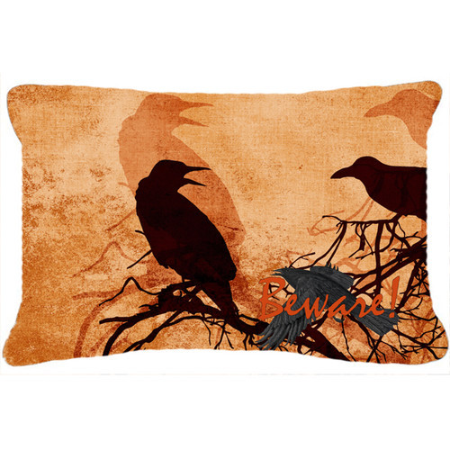 Outdoor Halloween Pillows
 Beware of The Black Crows Halloween Indoor Outdoor Throw