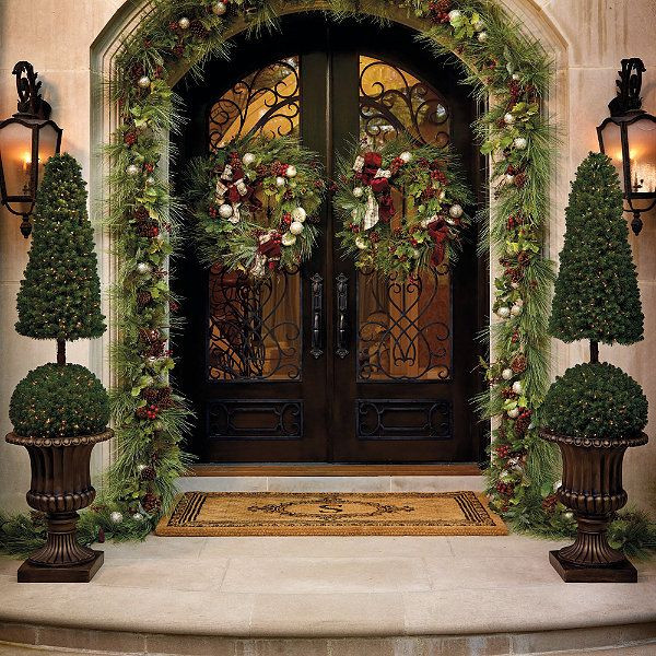 Outdoor Hanging Christmas Decorations
 Frontgate outdoor Christmas decor garland