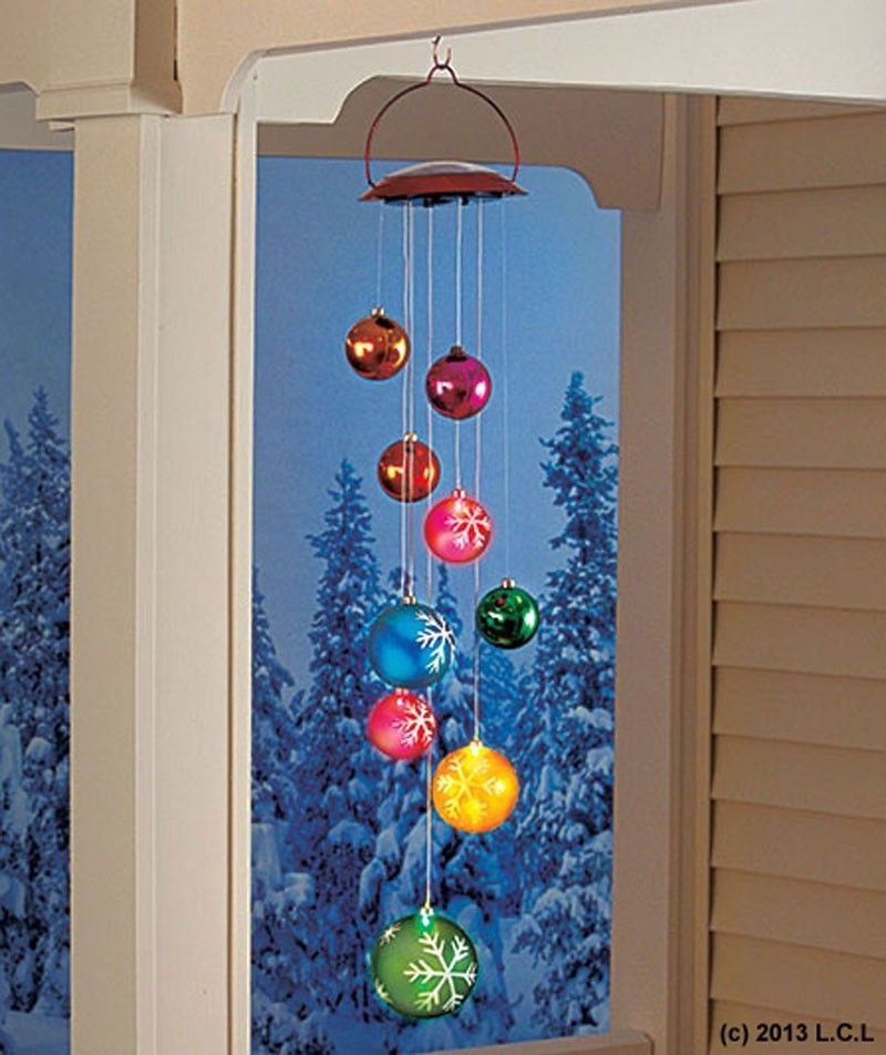 Outdoor Hanging Christmas Decorations
 Solar Ornament Mobile IN STOCK Christmas Holiday Outdoor