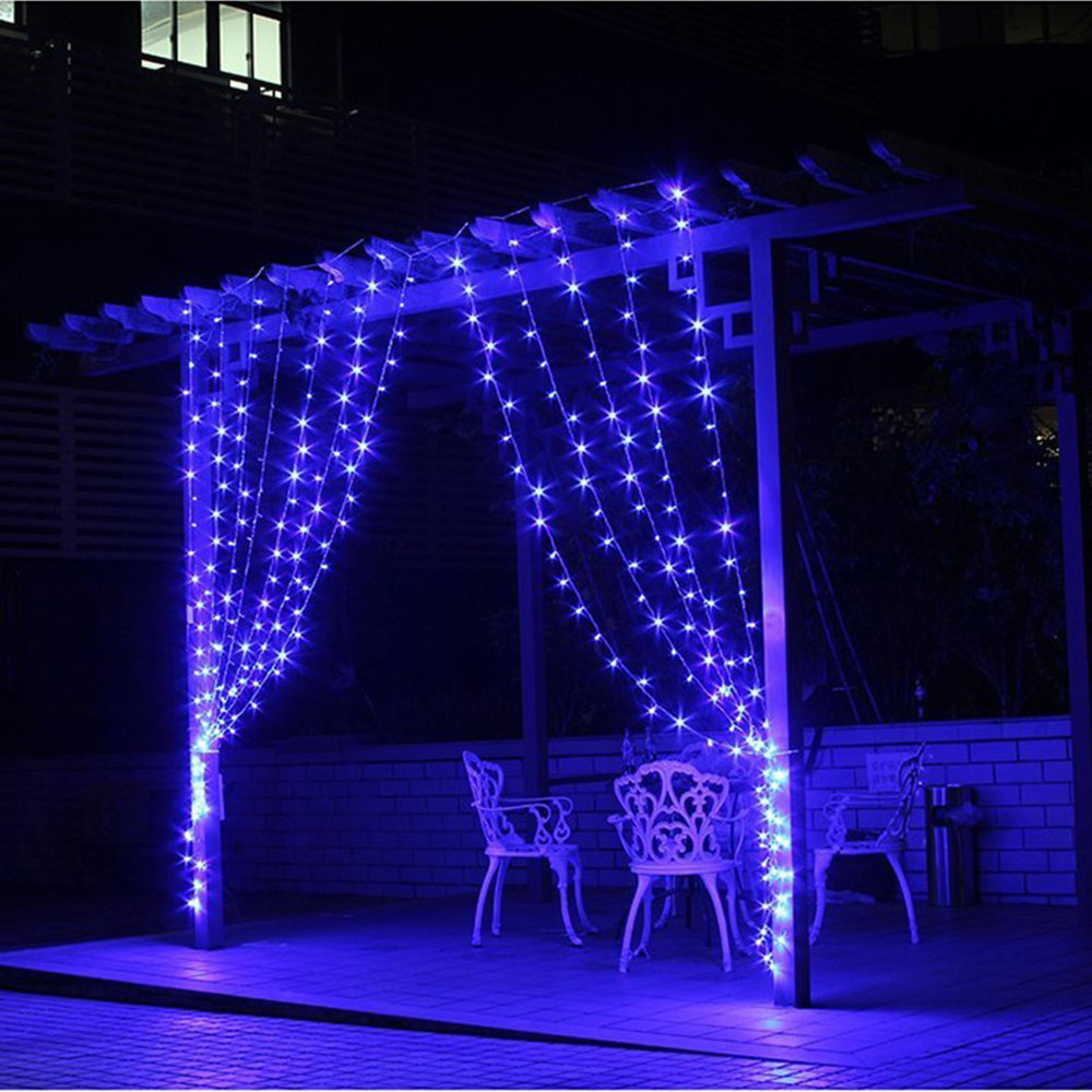 Outdoor Led Christmas Lights
 Christmas Outdoor Decoration 3M X 1M Curtain Icicle String