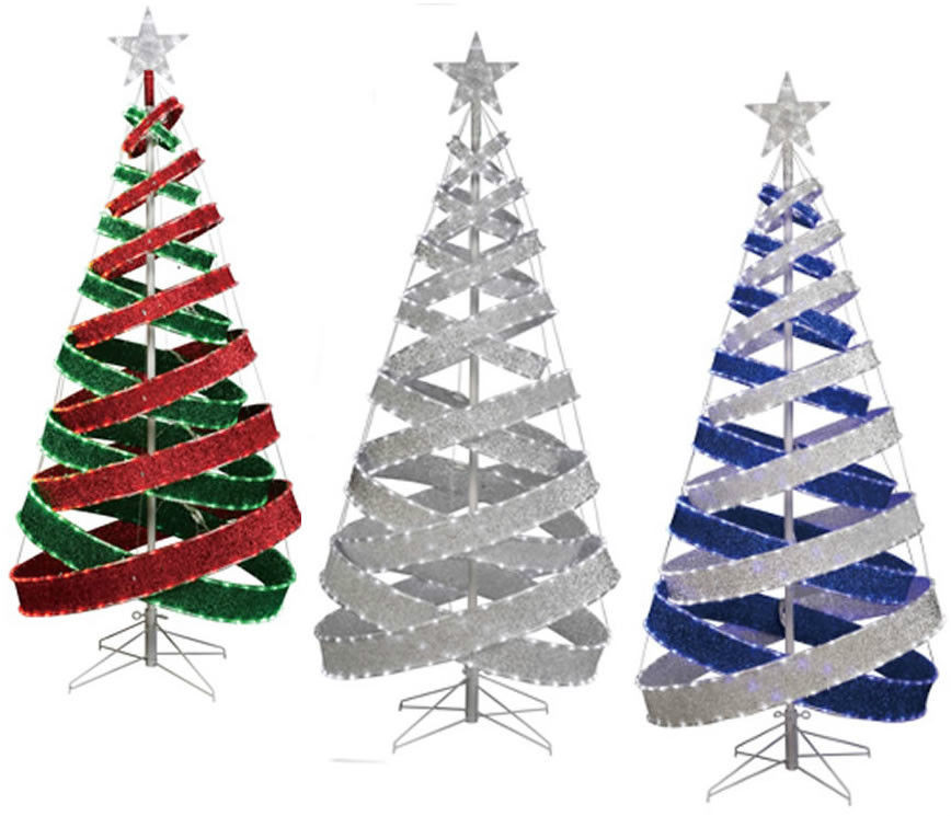 Outdoor Led Christmas Trees
 4 INDOOR OUTDOOR LED TAPE LIGHT SPARKLE FABRIC RIBBON