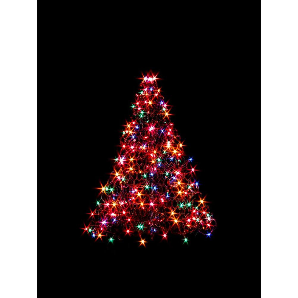 Outdoor Led Christmas Trees
 8 ft Pre Lit LED 3D Silhouette Tree with 300 Blue Lights