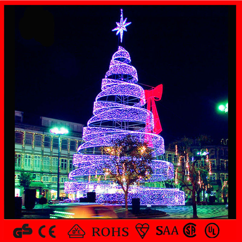 Outdoor Led Christmas Trees
 China LED Outdoor Decoration Light Spiral Christmas Tree