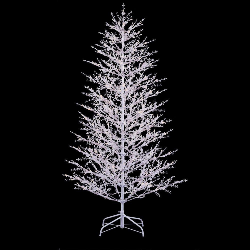 Outdoor Led Christmas Trees
 GE 7 ft White Winterberry Branch Tree with LED Lights