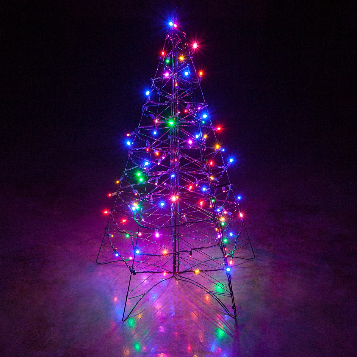 Outdoor Light Up Christmas Tree
 Lighted Multicolor LED Outdoor Christmas Tree