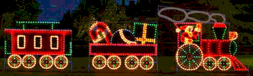 Outdoor Lighted Christmas Train
 Outdoor Lighted Christmas Train Set — HolidayLights