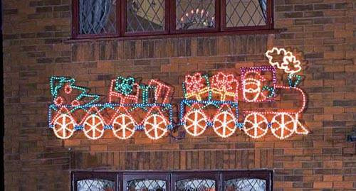Outdoor Lighted Christmas Train
 Sell Train Outdoor Silhouette Christmas Lights Rope Lights