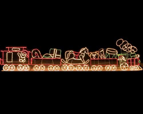 Outdoor Lighted Christmas Train
 Outdoor Decoration 17 Rope Light Train