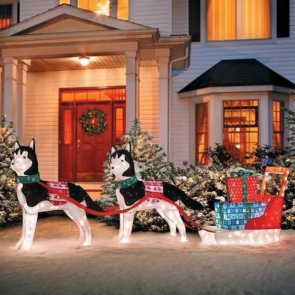 Outdoor Lighted Dog Christmas Decorations
 242 best Outdoor Christmas Decorations images on Pinterest
