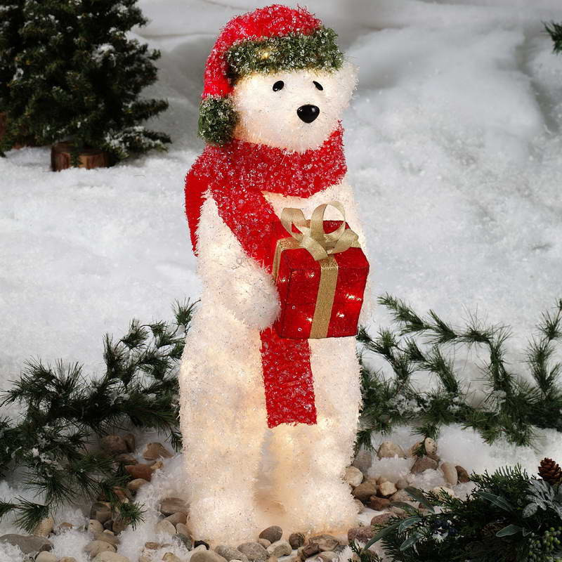 Outdoor Lighted Dog Christmas Decorations
 27 COZY ICE CHRISTMAS DECORATIONS FOR OUTDOORS