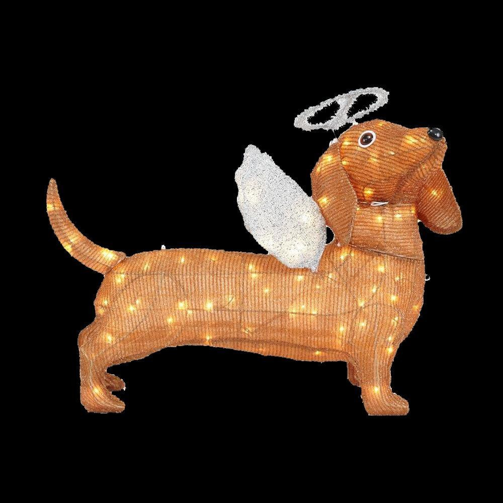 Outdoor Lighted Dog Christmas Decorations
 Home Accents Holiday 21 25 in LED Lighted Tinsel