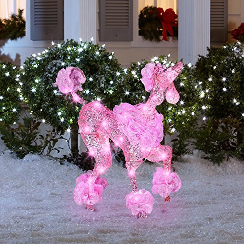 Outdoor Lighted Dog Christmas Decorations
 Christmas Puppy Dogs Lighted Yard Displays