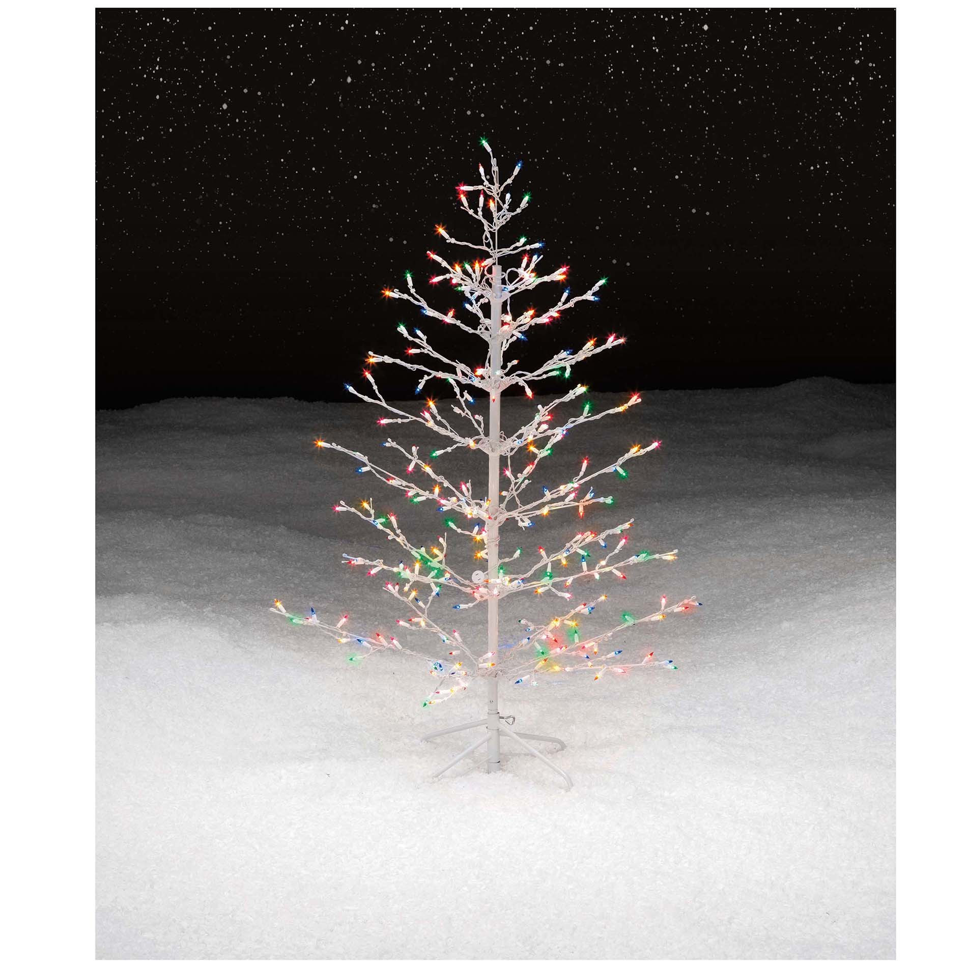 outdoor red led spiral christmas tree