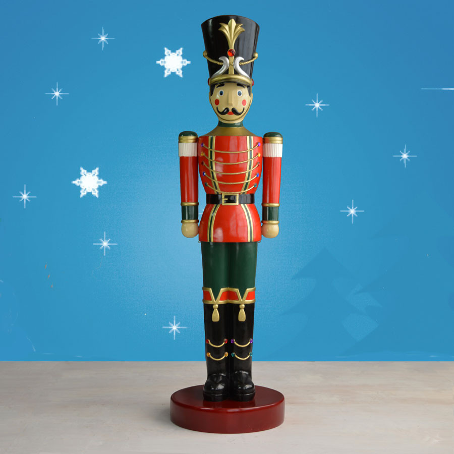 Outdoor Toy Soldier Christmas Decorations
 6 5 ft Toy Sol r Statue & Sol r with Striped Baton