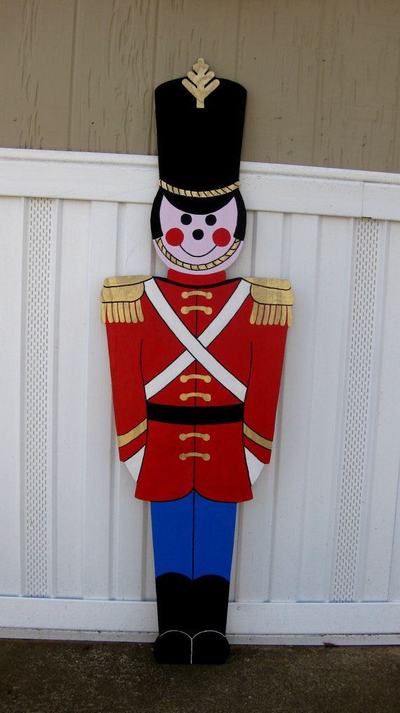 Outdoor Toy Soldier Christmas Decorations
 Toy Sol r Christmas yard Display life size 5Ft by
