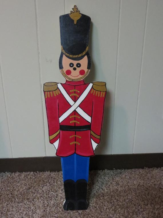 Outdoor Toy Soldier Christmas Decorations
 Christmas Outdoor Toy Sol r Wood Outdoor Yard Art by