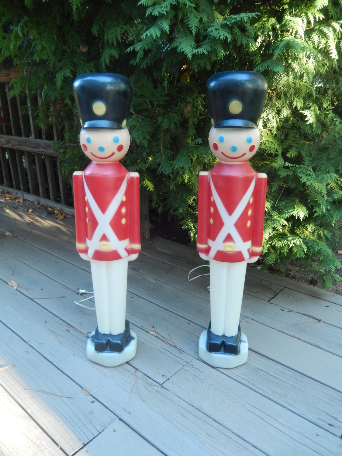 Outdoor Toy Soldier Christmas Decorations
 vintage Christmas toy sol rs pair lighted toy sol rs