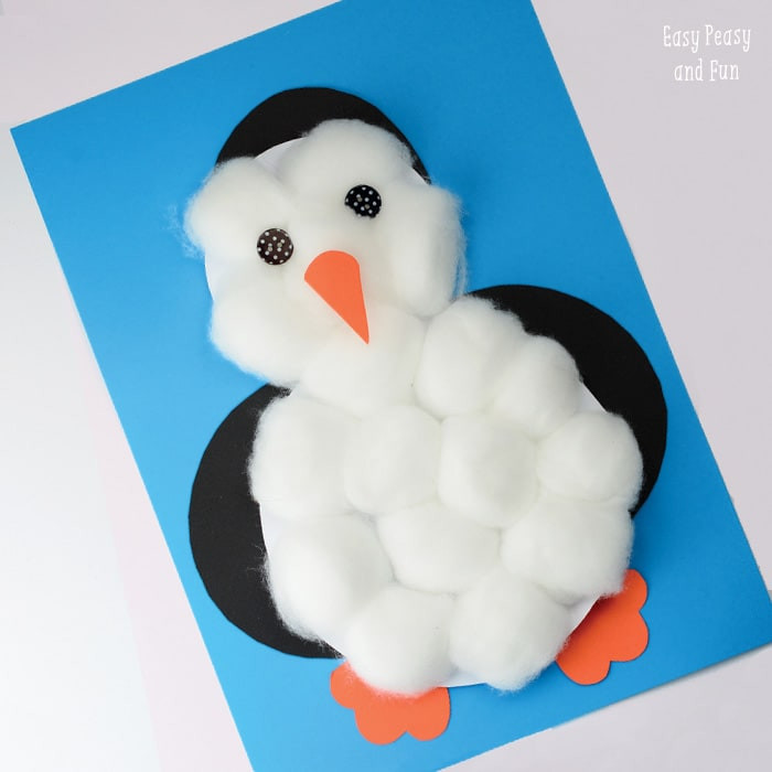 Penguin Craft For Preschoolers
 Cotton Balls Penguin Craft Easy Peasy and Fun