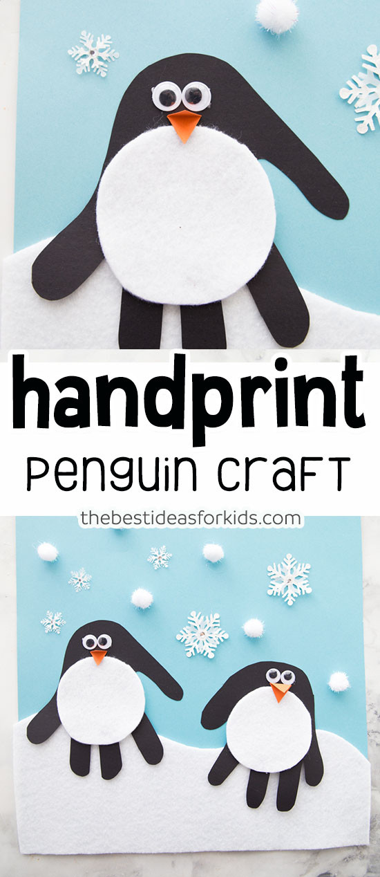 Penguin Craft For Preschoolers
 Handprint Penguin The Best Ideas for Kids