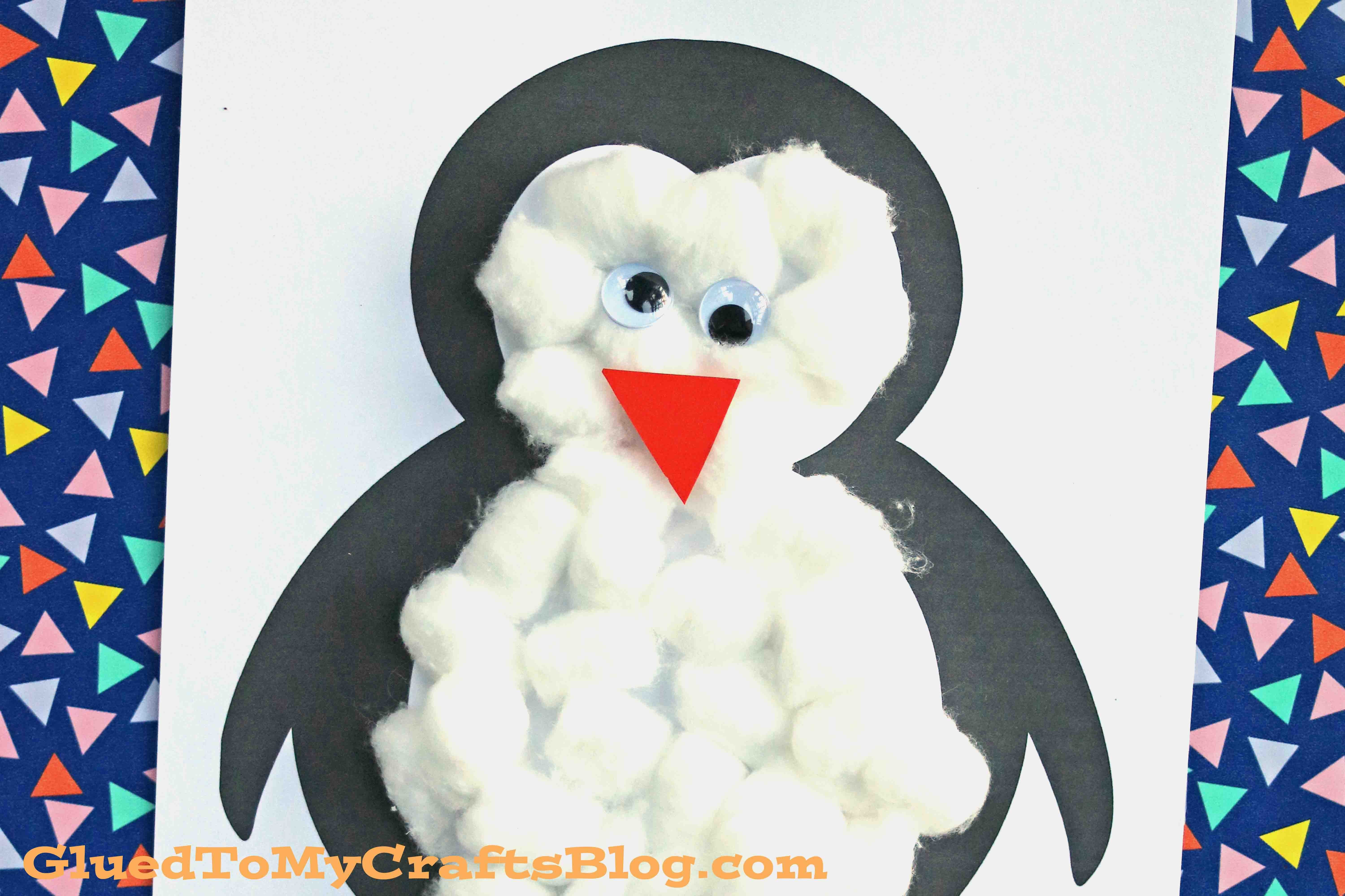 Penguin Craft For Preschoolers
 Cotton Ball Penguin Kid Craft