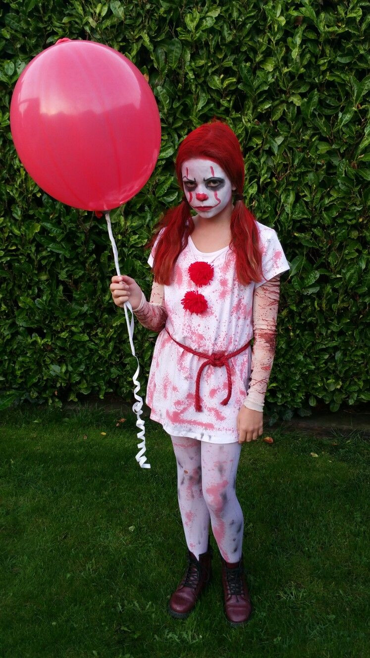 Pennywise Costume DIY
 Halloween costume pennywise pennywise girl IT
