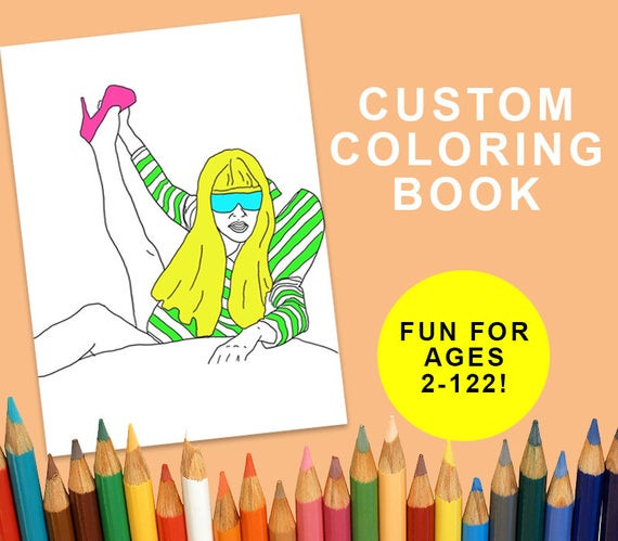 Personalized Coloring Books For Adults
 Custom Adult Coloring Book Downloadable by CuriousCustom