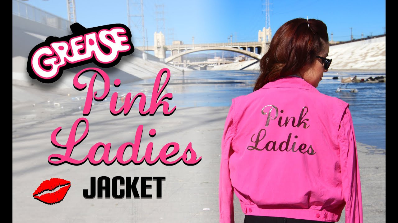Pink Ladies Costume DIY
 DIY Grease Pink La s Jacket Lucykiins
