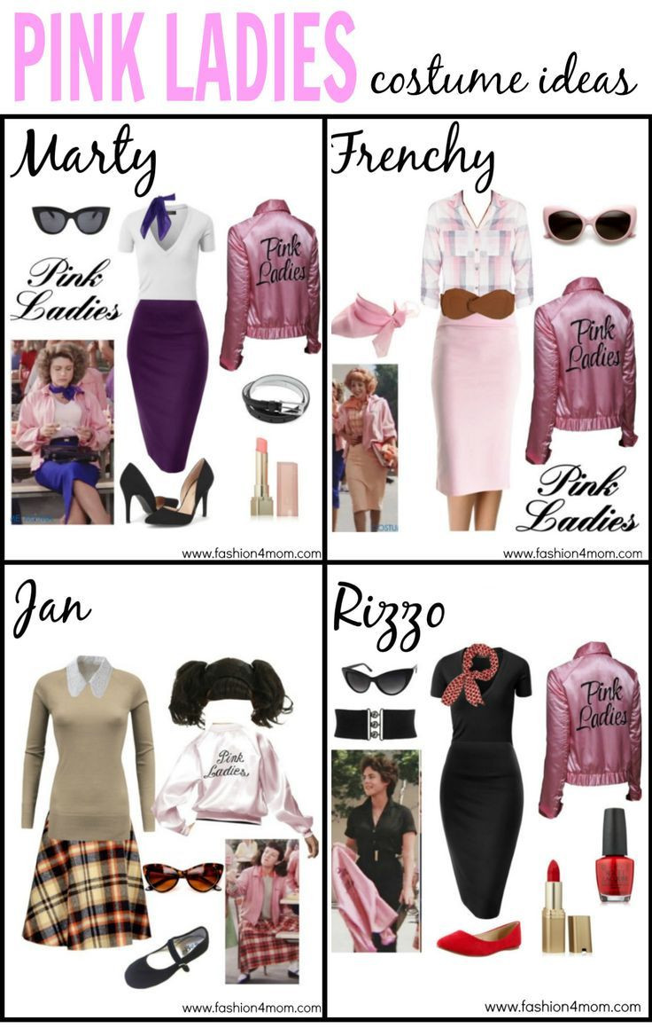 Pink Ladies Costume DIY
 Grease Costume Idea The Pink La s T Birds Sandy