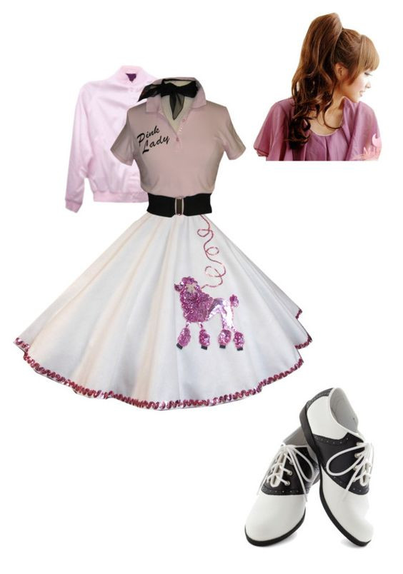 Pink Ladies Costume DIY
 Grease costumes and Costumes on Pinterest