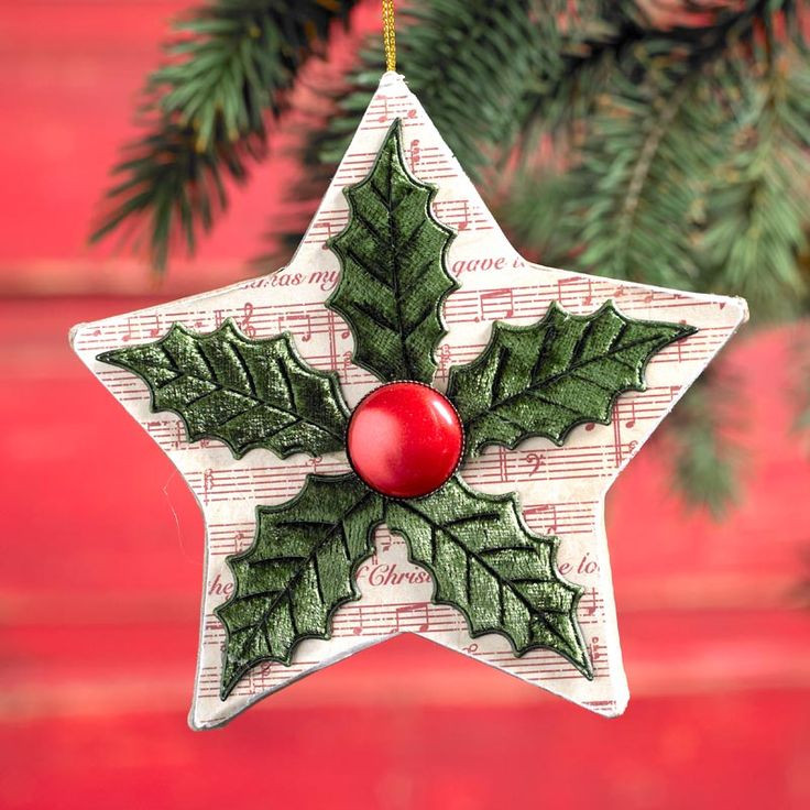 Pinterest Christmas DIY
 Decoupage Quick Ornament DIY Christmas Star