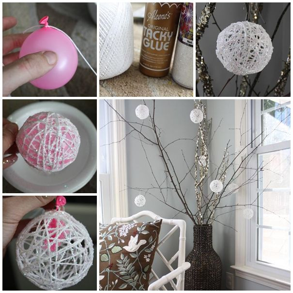 Pinterest Christmas DIY
 DIY Christmas Snowball Ornaments s and