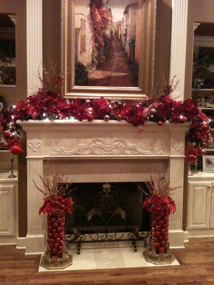 Pinterest Christmas Fireplace Decorations
 17 Best images about Christmas Mantels on Pinterest