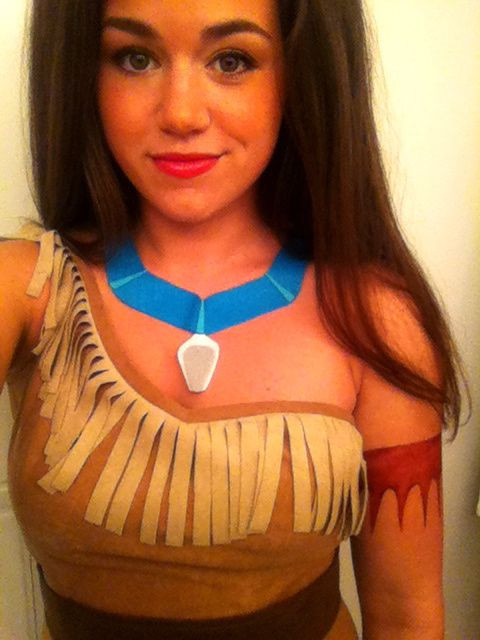 Pocahontas Costume DIY
 Homemade Pocahontas halloween costume