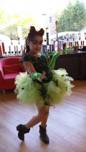 Poison Ivy Costume DIY
 My baby girl as Poison ivy costume made by me