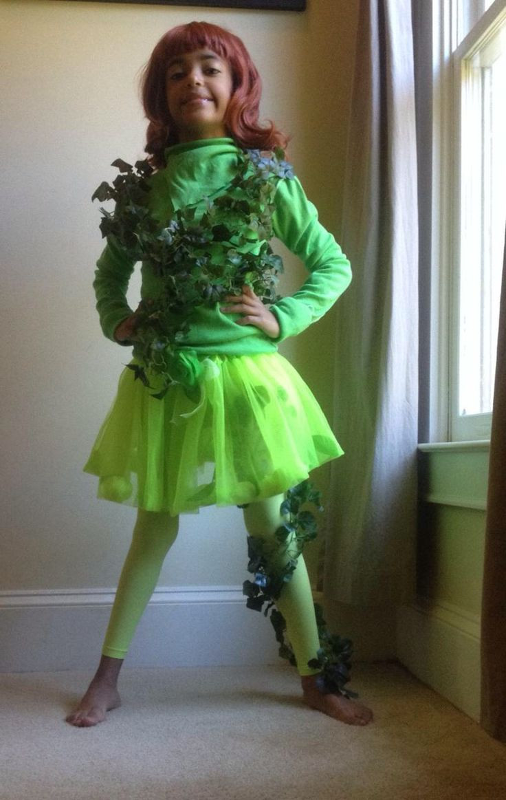 Poison Ivy Costume DIY
 Poison Ivy homemade costume Kid Play