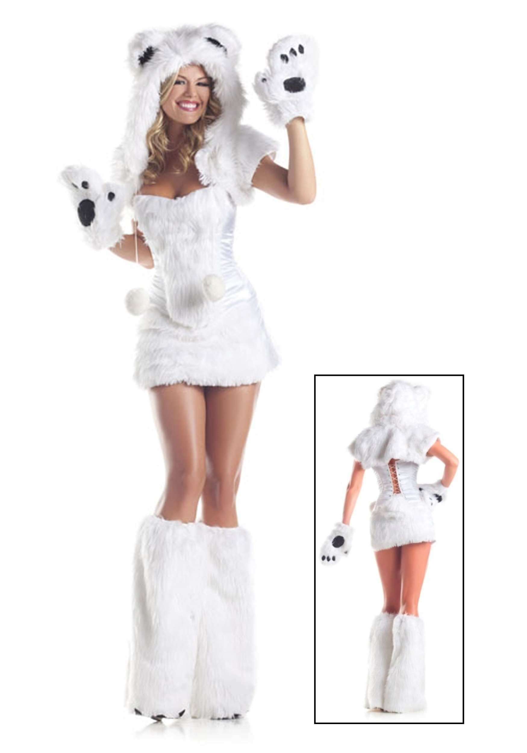 Polar Bear Costume DIY
 8 pc Deluxe Polar Bear Costume