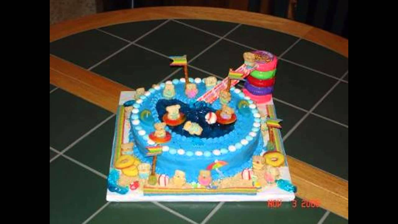 Pool Party Cakes Ideas
 Pool party cake decorations ideas